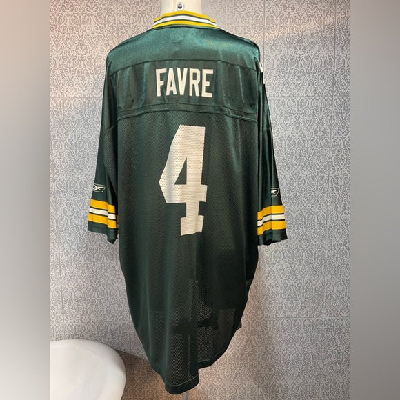 Men's Green Bay Packers Brett Favre Green Reebok 4XL jersey - Picture 2 of 7